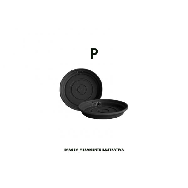 PRATO VASO - MAGICPLASTIC - P PRETO MAGICPLASTIC - CX100